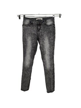 True Freedom Grey Stonewash Skinny Jeans Jegging Juniors Size 11 Zipper Fly
